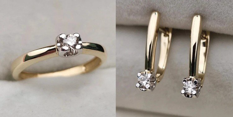 Комплект Deimantas 106089612 4,22гр 0,082ct 0,151ct. купить,NaN
