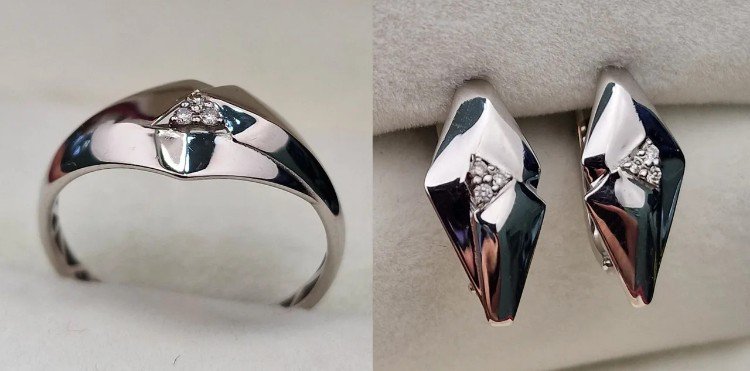 Комплект Deimantas 106089831 17,5 3,23гр 0,034ct 0,052ct. купить,NaN