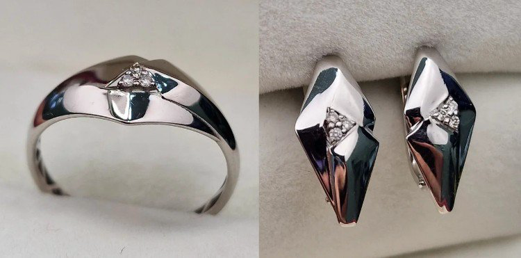 Комплект Deimantas 106089831 17,5 3,23гр 0,034ct 0,052ct. купить,NaN