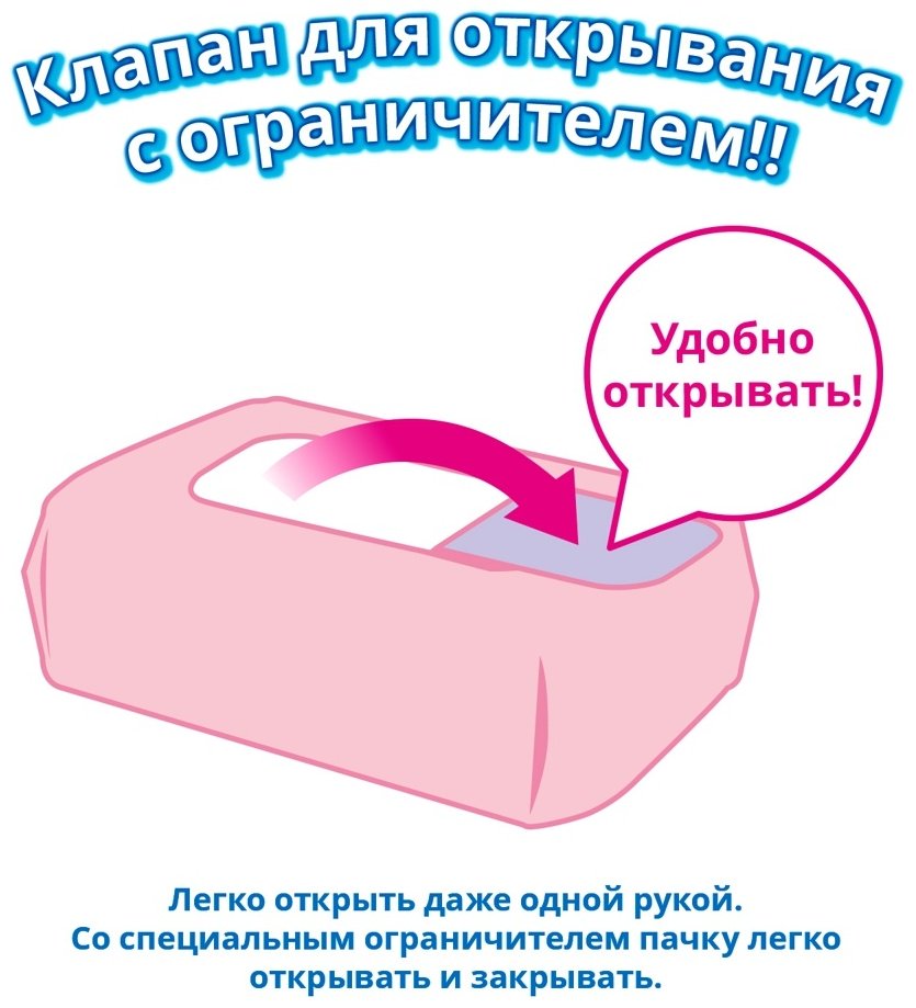 Влажные салфетки Moony 504320 60 шт