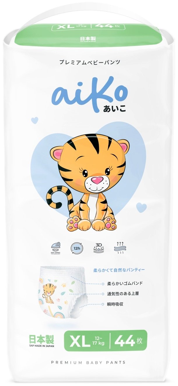 Подгузники-трусики AIKO XL, 44 шт