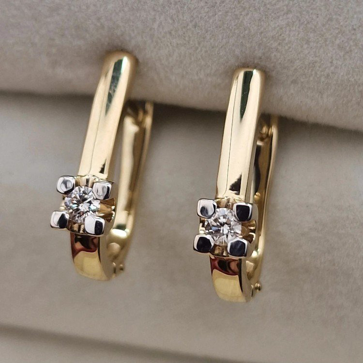 Серьги Deimantas 106086432 2,58гр 0,151ct. купить,NaN