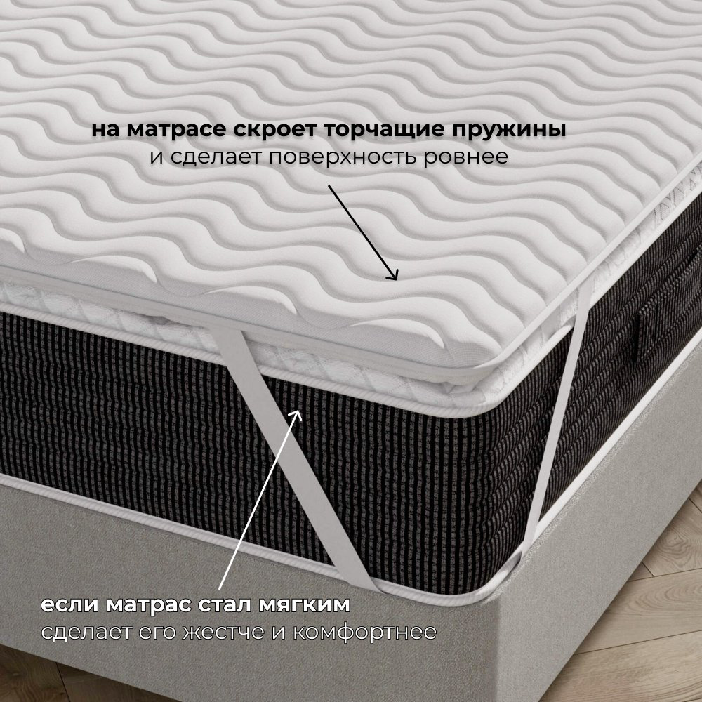 Топпер Double Cocos-Latex, 180x200x6 см купить,64989