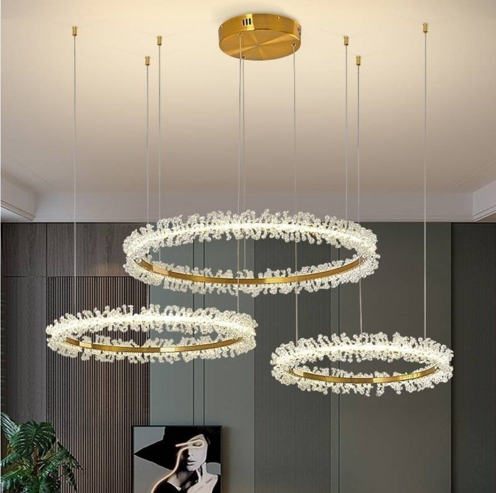 Люстра ABC Lustra 9806-80+60+40 LED, кол-во ламп: 3 шт купить,NaN