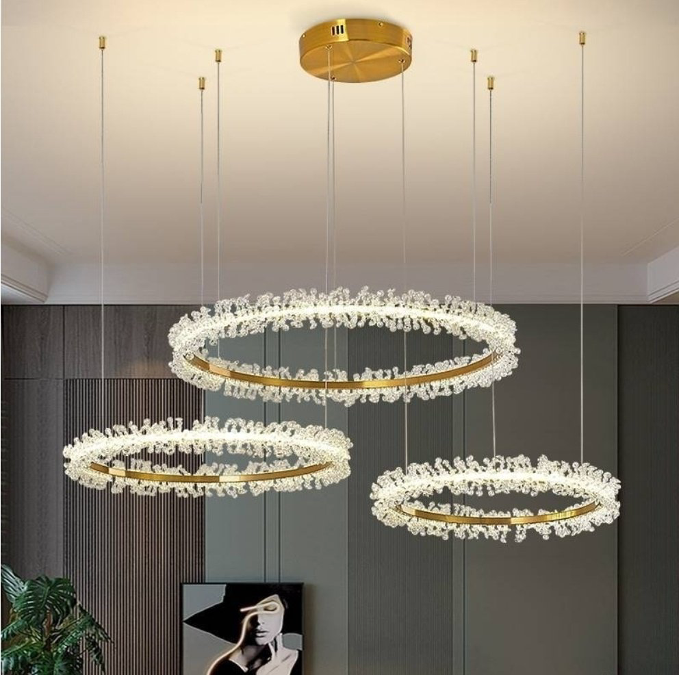 Люстра ABC Lustra 9806-80+60+40 LED, кол-во ламп: 3 шт купить,NaN