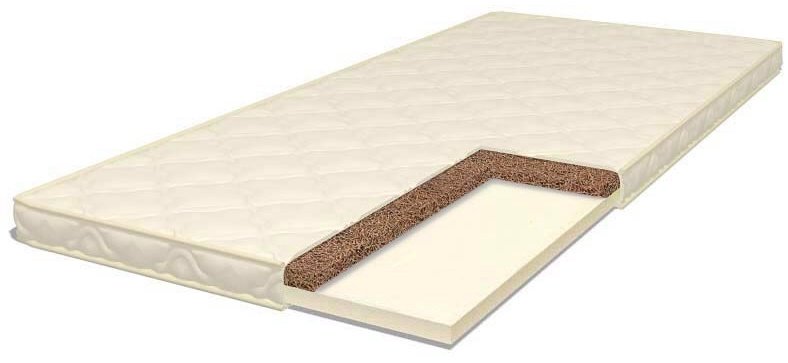 Топпер Luxury KokosMemory, 125x195x8 см, чехол вискоза, жаккард купить,68955