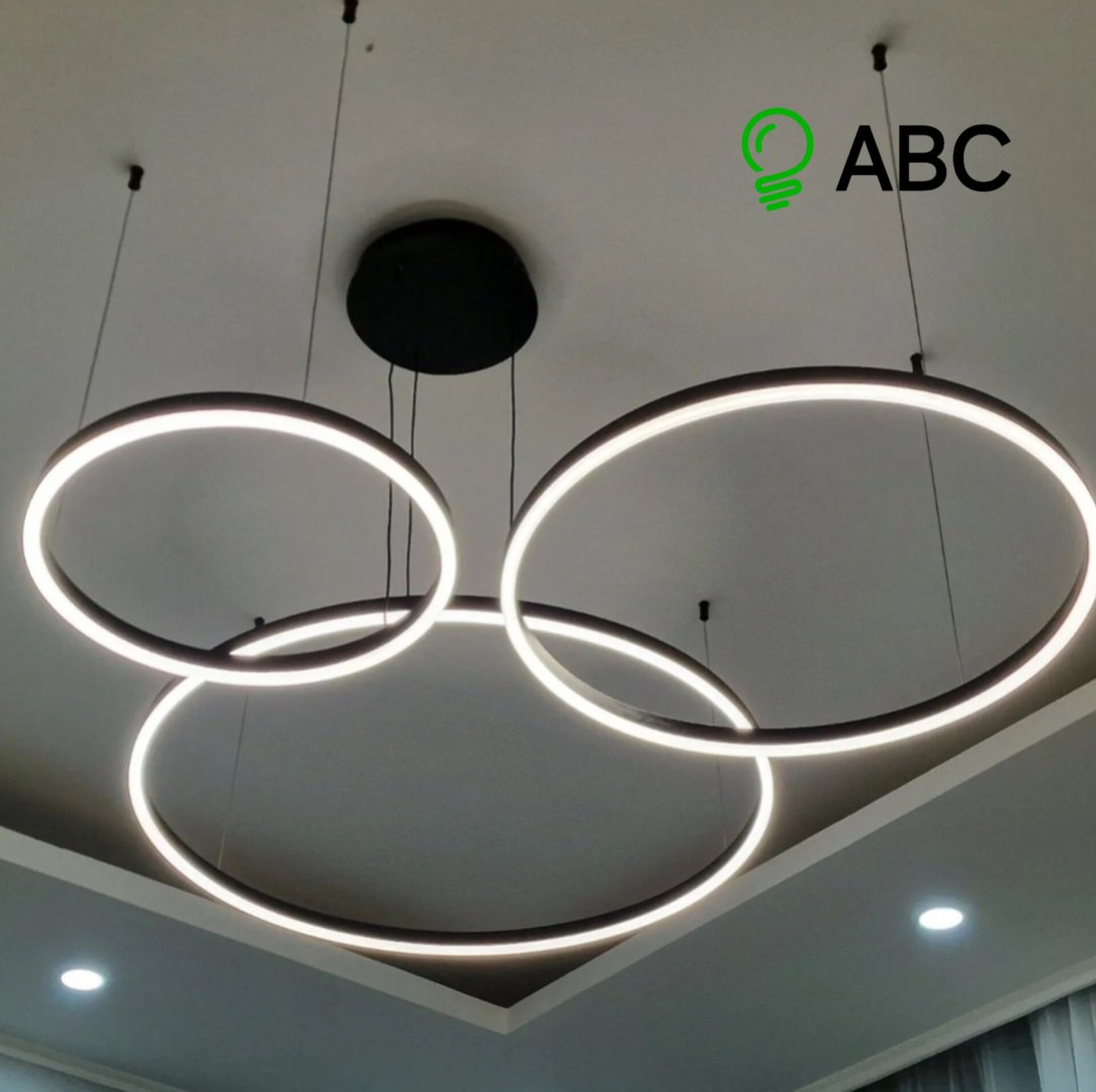 Люстра ABC 9919-80+60+40 LED, кол-во ламп: 3 шт купить,NaN