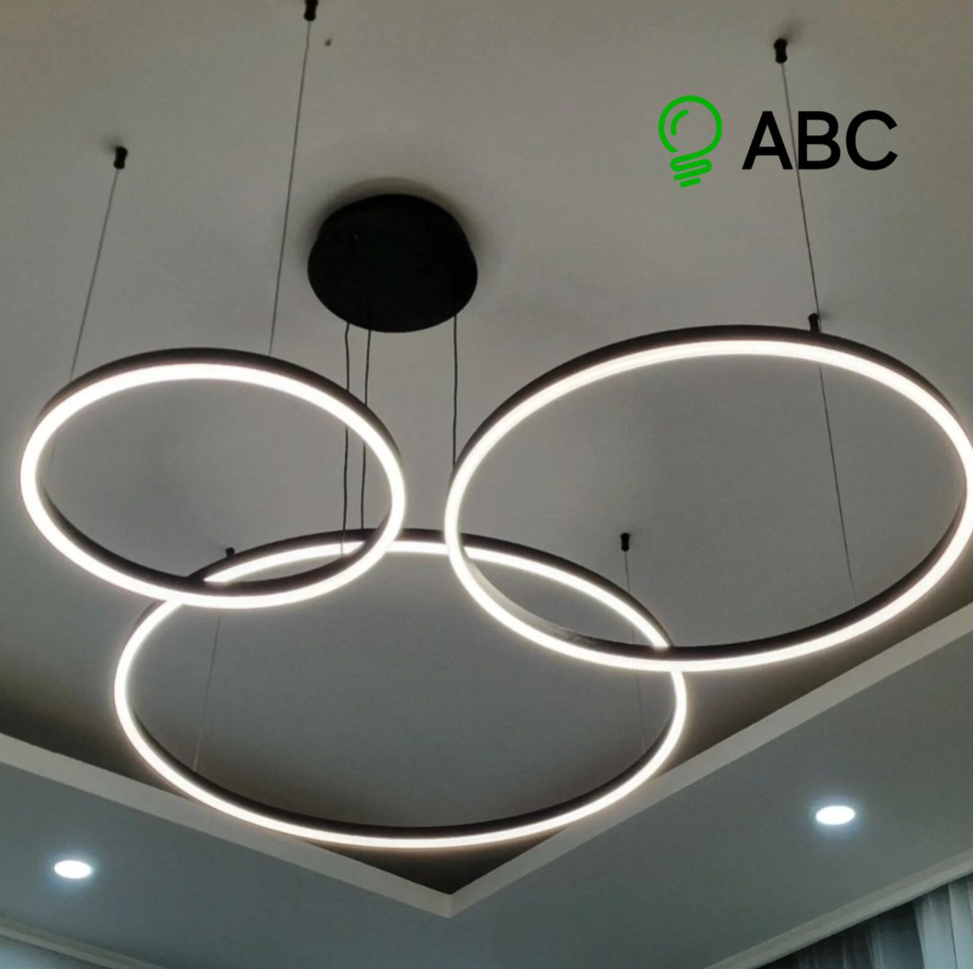 Люстра ABC 9919-80+60+40 LED, кол-во ламп: 3 шт купить,NaN