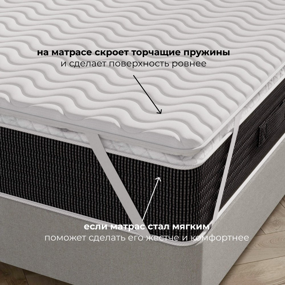Топпер кокосовая койра, 160x200x4 см купить,1000000