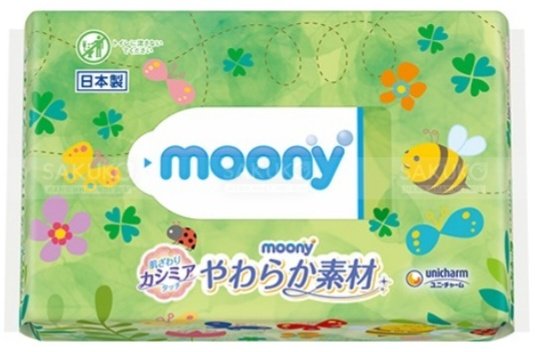 Детские влажные салфетки Moony 741512500 76 шт