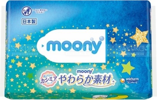 Детские влажные салфетки Moony 741512500 76 шт