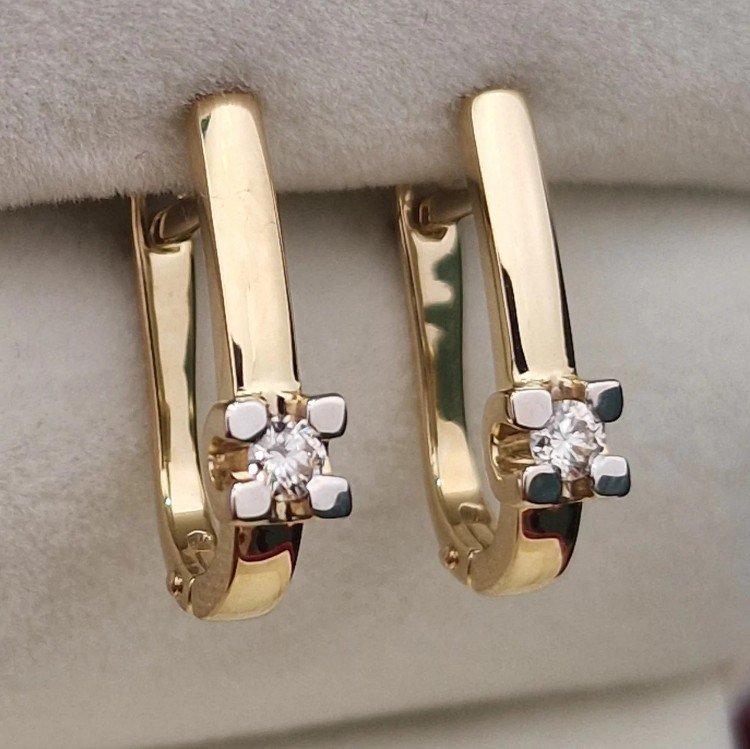 Серьги Deimantas 106082413 2,83гр 0,17ct. купить,NaN