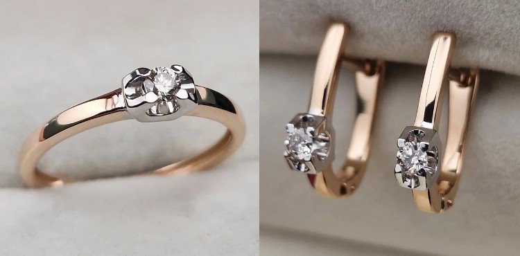 Комплект Deimantas 106089594 16р 4,4гр 0,076ct 0,16ct. купить,NaN