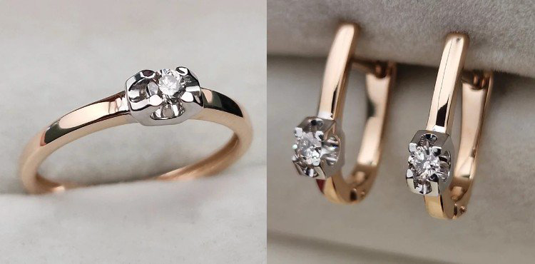 Комплект Deimantas 106089594 16р 4,4гр 0,076ct 0,16ct. купить,NaN