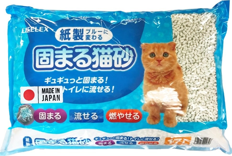 Наполнитель LIFELEX бумажный комкующийся синий 17 л