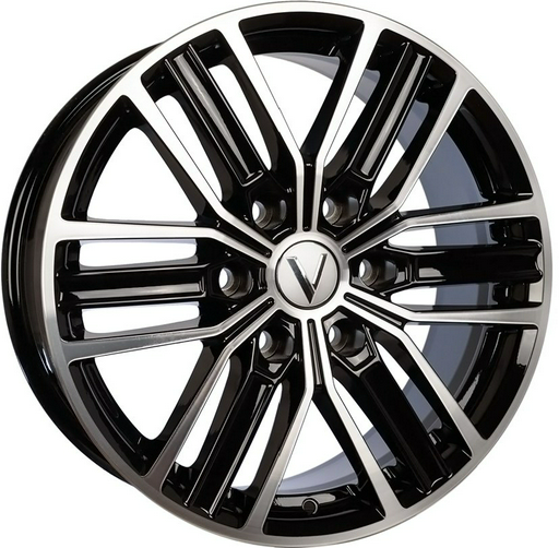 Комплект дисков Вектор B218 6x139,7 R18x7,5 CB67,1 ET38 Алмаз черный 