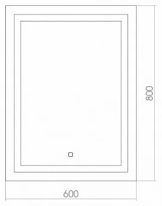 Зеркало настенное Silver-Mirrors Рига 60x80см купить,53600