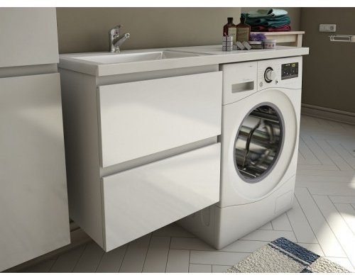 Тумба с раковиной Kabinka.kz Dallas Luxe 74.8x60.7x48.2см белый купить,NaN