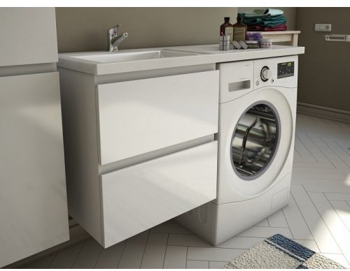Тумба с раковиной Kabinka.kz Dallas Luxe 74.8x60.7x48.2см белый купить,NaN
