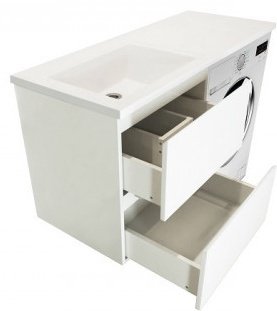 Тумба с раковиной Kabinka.kz Dallas Luxe 74.8x60.7x48.2см белый купить,NaN