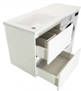 Тумба с раковиной Kabinka.kz Dallas Luxe 74.8x60.7x48.2см белый купить,NaN