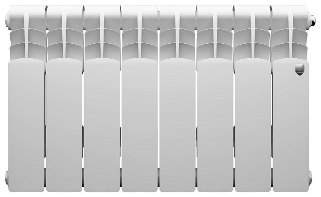 Радиатор Royal Thermo секционный Revolution Bimetall 350 биметаллический, кол-во секций: 8