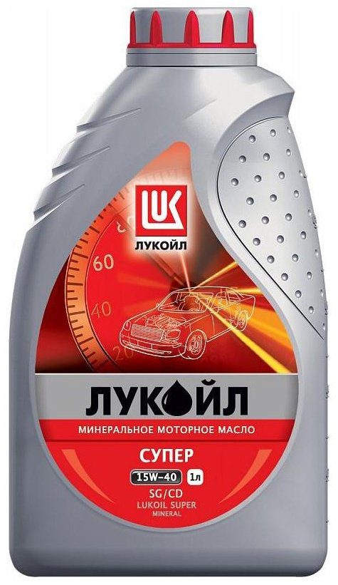 Моторное масло Полусинтетическое ЛУКОЙЛ СУПЕР 15W-40 1 л купить,14500