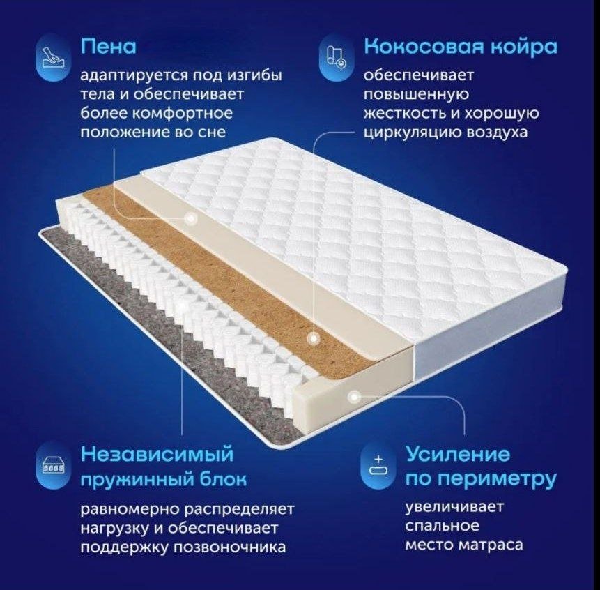 Матрас AI-SON ULTRA MIX, 140x200x22 см купить,155646