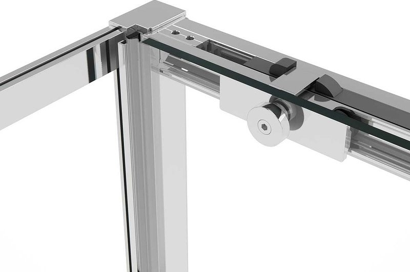 Душевое ограждение KABINKA.KZ двухстенное Soft VSR-1SS9015CL, 1500х1900 мм