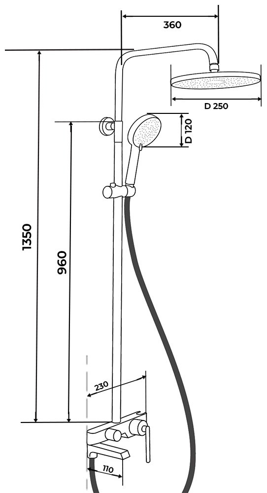 Gappo душевой набор (гарнитур) CS24626-6 купить,NaN