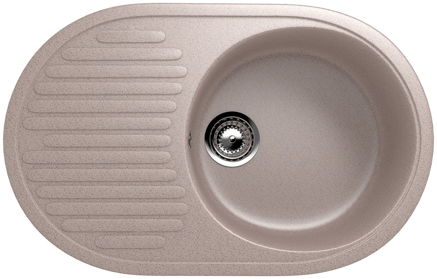 Кухонная мойка EcoStone врезная ES-16, бежевый