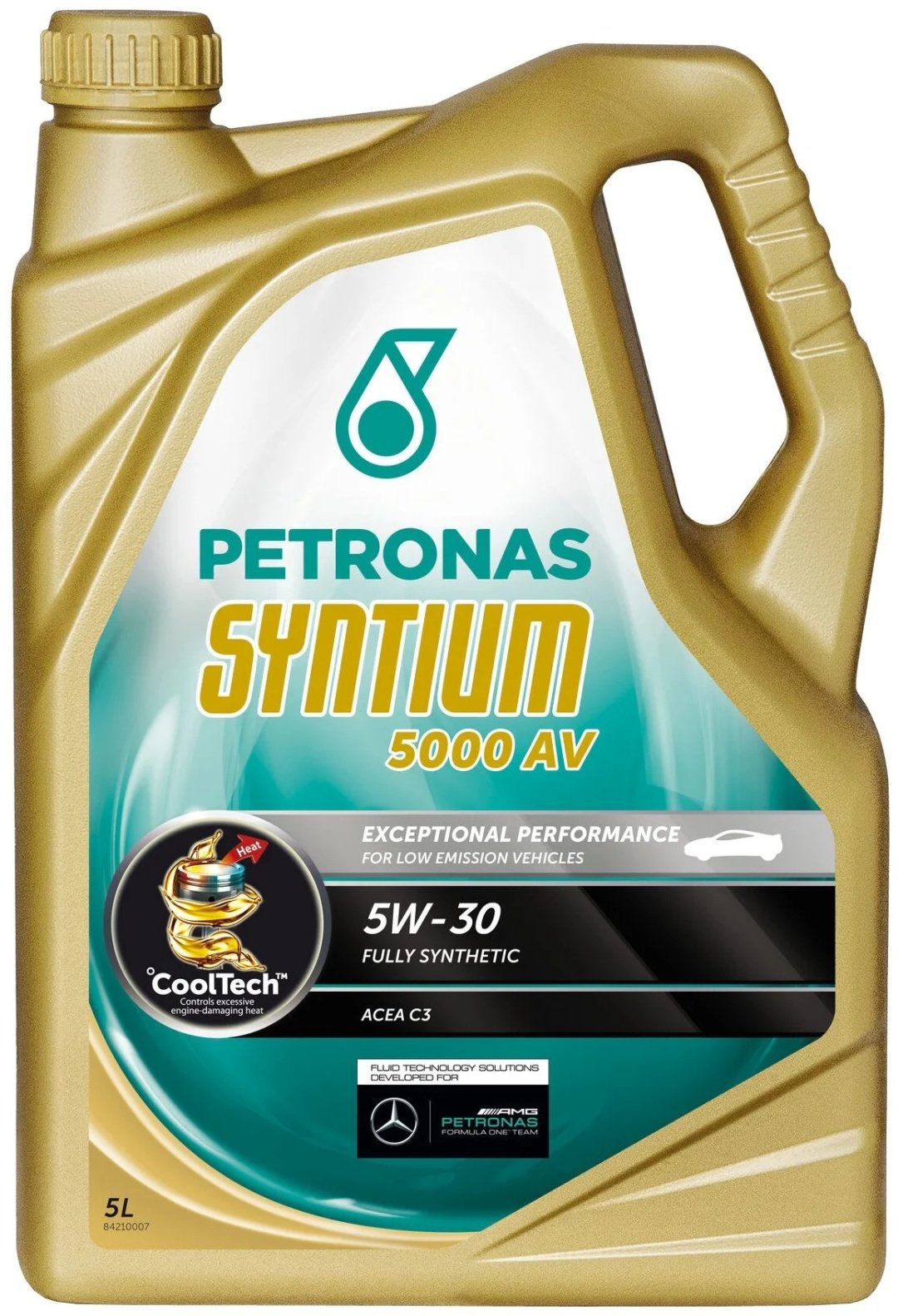 Моторное масло Синтетическое Petronas SYNTIUM 5000 AV 5W-30 5 л