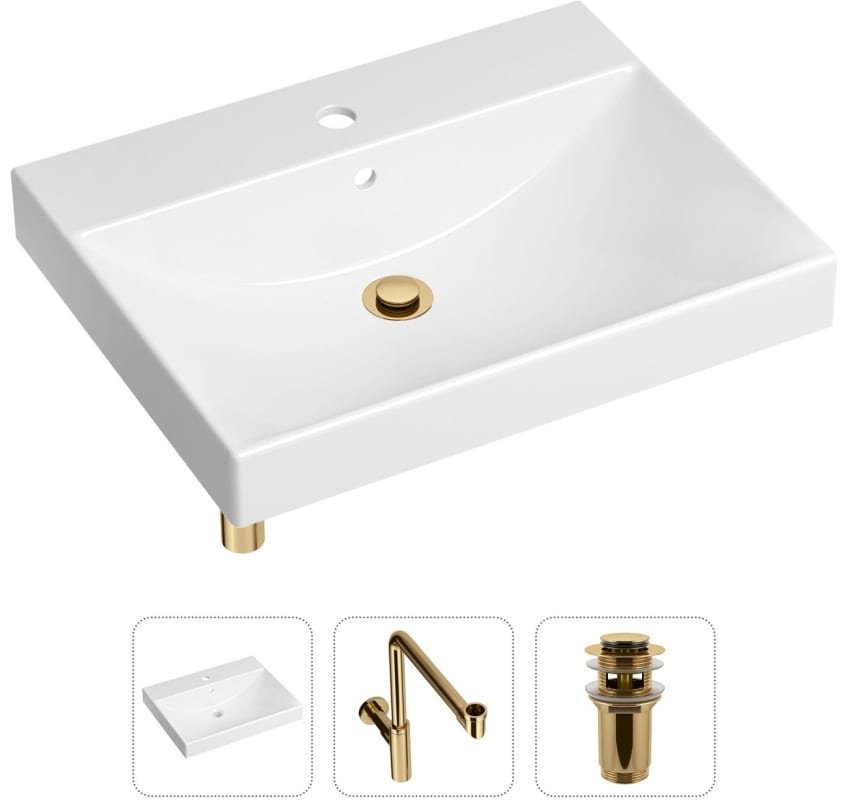 Раковина Lavinia Boho Bathroom Sink 21520590 накладная прямоугольная 46, санфарфор купить,NaN