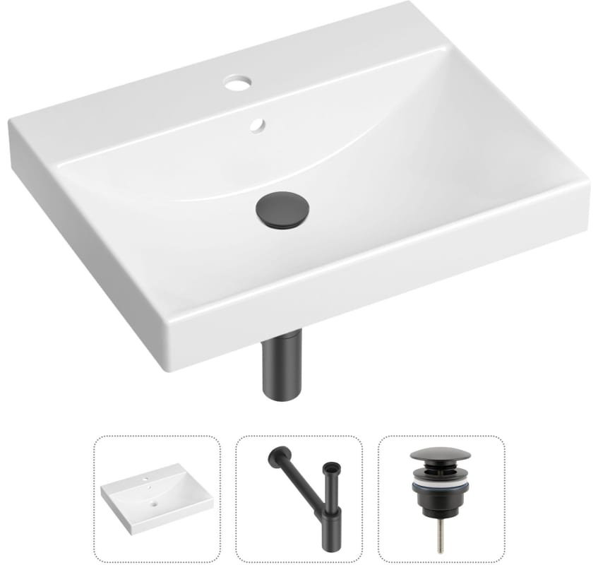 Раковина Lavinia Boho Bathroom Sink 21520549 накладная прямоугольная 46, санфарфор купить,NaN