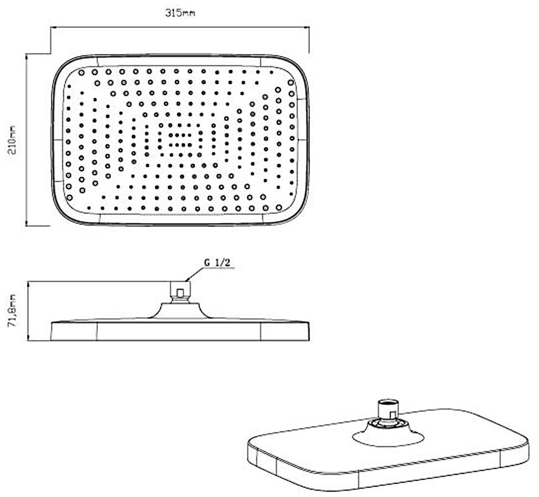 Душевой набор (гарнитур) VSFW-4211RBG