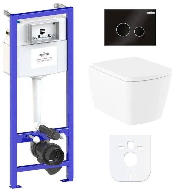 Lavinia Boho унитаз с инсталляцией Relfix Aveo Rimless 77040132, санфарфор