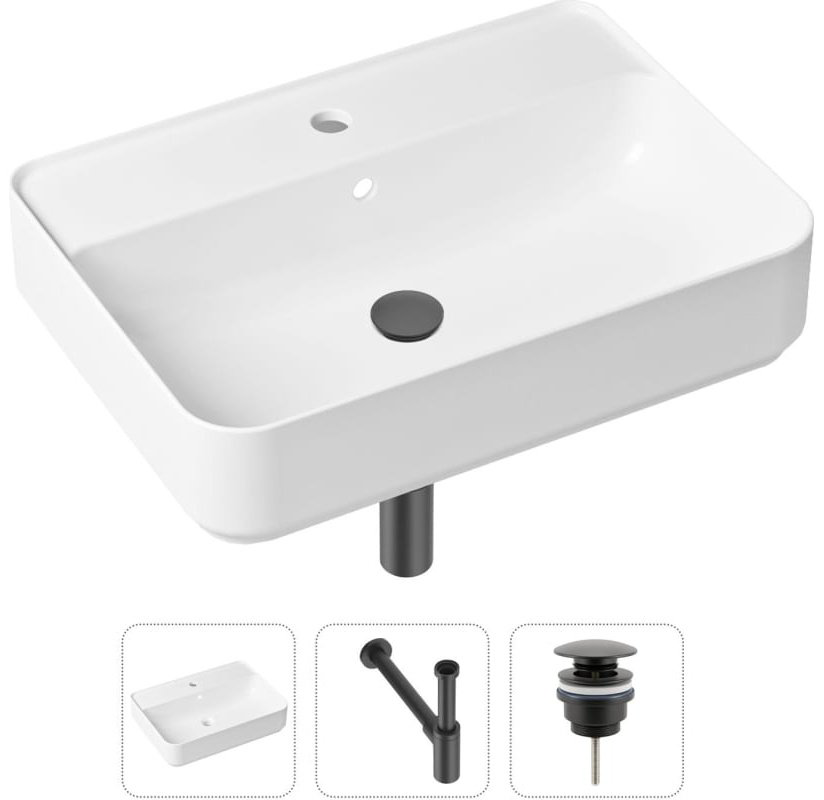 Раковина Lavinia Boho Bathroom Sink 21520332 врезная прямоугольная 43, фарфор купить,NaN