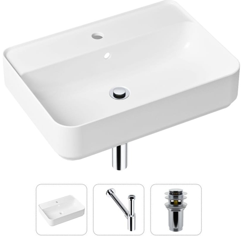 Раковина Lavinia Boho Bathroom Sink 21520329 врезная прямоугольная 43, фарфор купить,NaN