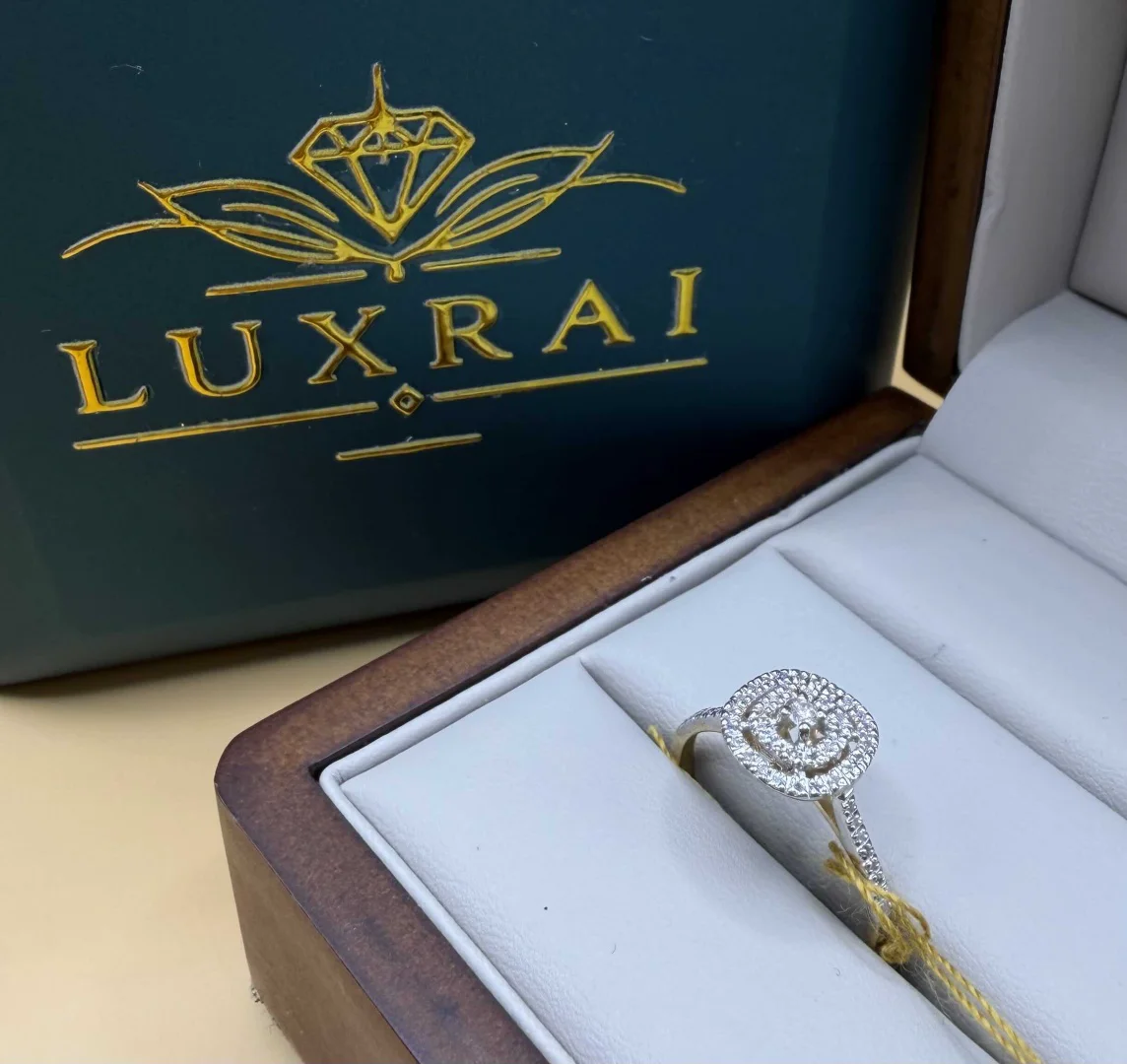 Кольцо Luxrai золото, бриллиант желтое 585 купить,NaN