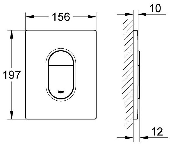 Grohe кнопка смыва Arena Cosmopolitan 38844000 купить,NaN