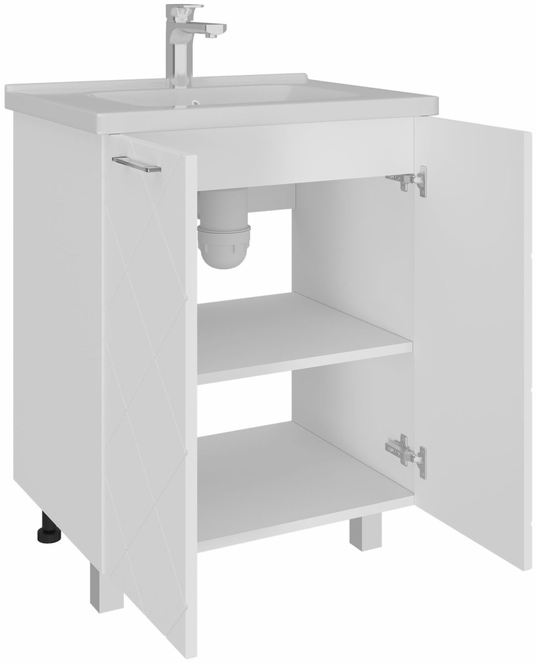 Тумба с раковиной AVK ТР Двери 60 Астра 60x70x45см белый купить,NaN