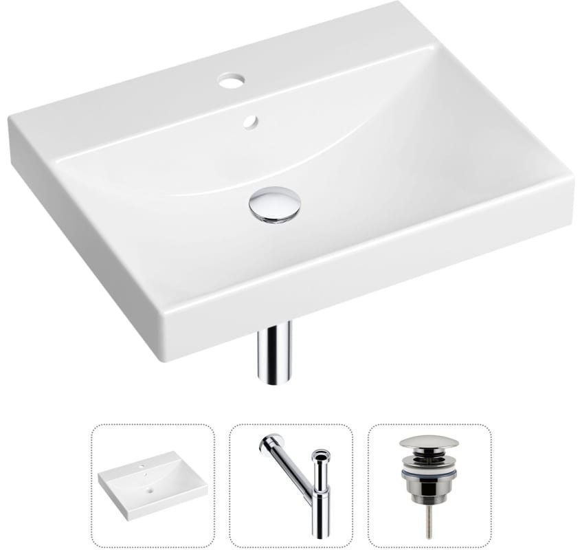 Раковина Lavinia Boho Bathroom Sink 21520577 накладная прямоугольная 46, санфарфор купить,NaN