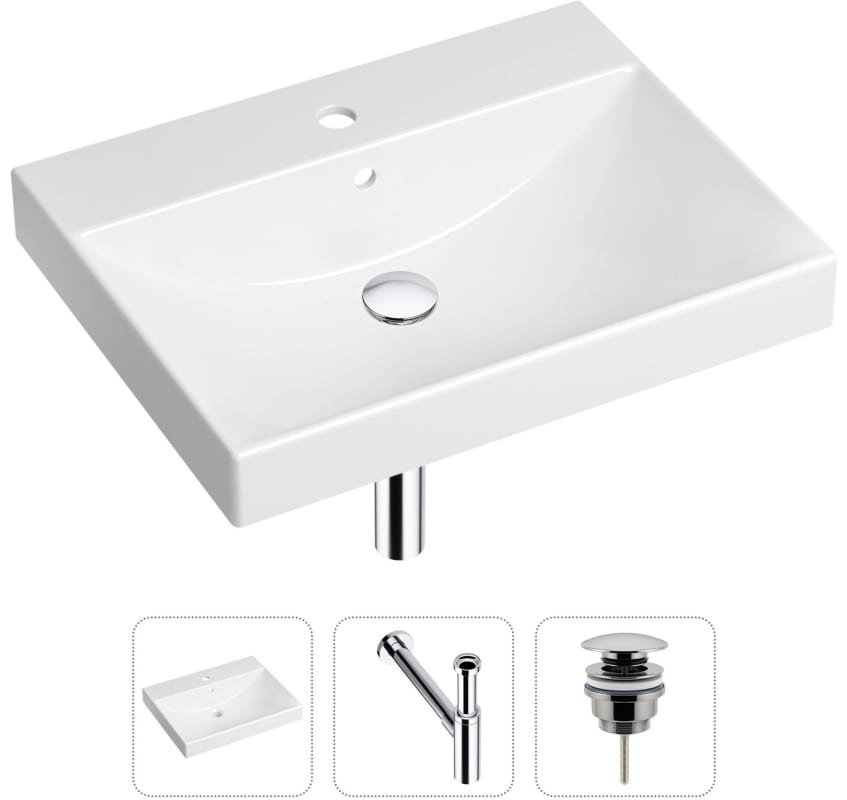 Раковина Lavinia Boho Bathroom Sink 21520577 накладная прямоугольная 46, санфарфор купить,NaN