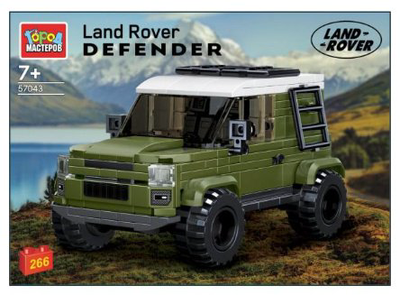 Конструктор ГОРОД МАСТЕРОВ range rover DEFENDER, деталей 266 шт купить,NaN