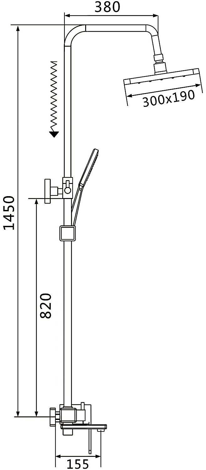 Shevanik душевая стойка S8536H