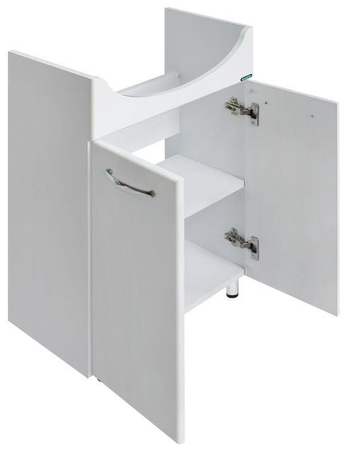 Тумба с раковиной Kabinka.kz Альфа 55 51.5x82x29.6см белый купить,NaN