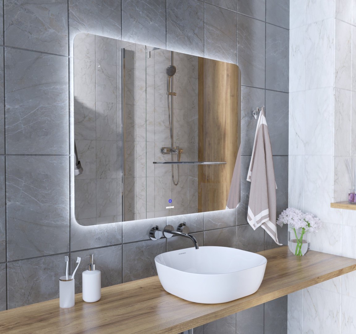 Зеркало настенное Grossman 100x80см купить,NaN