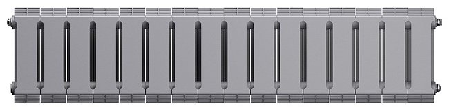 Радиатор Royal Thermo секционный PianoForte 100/200 Silver Satin, кол-во секций: 16