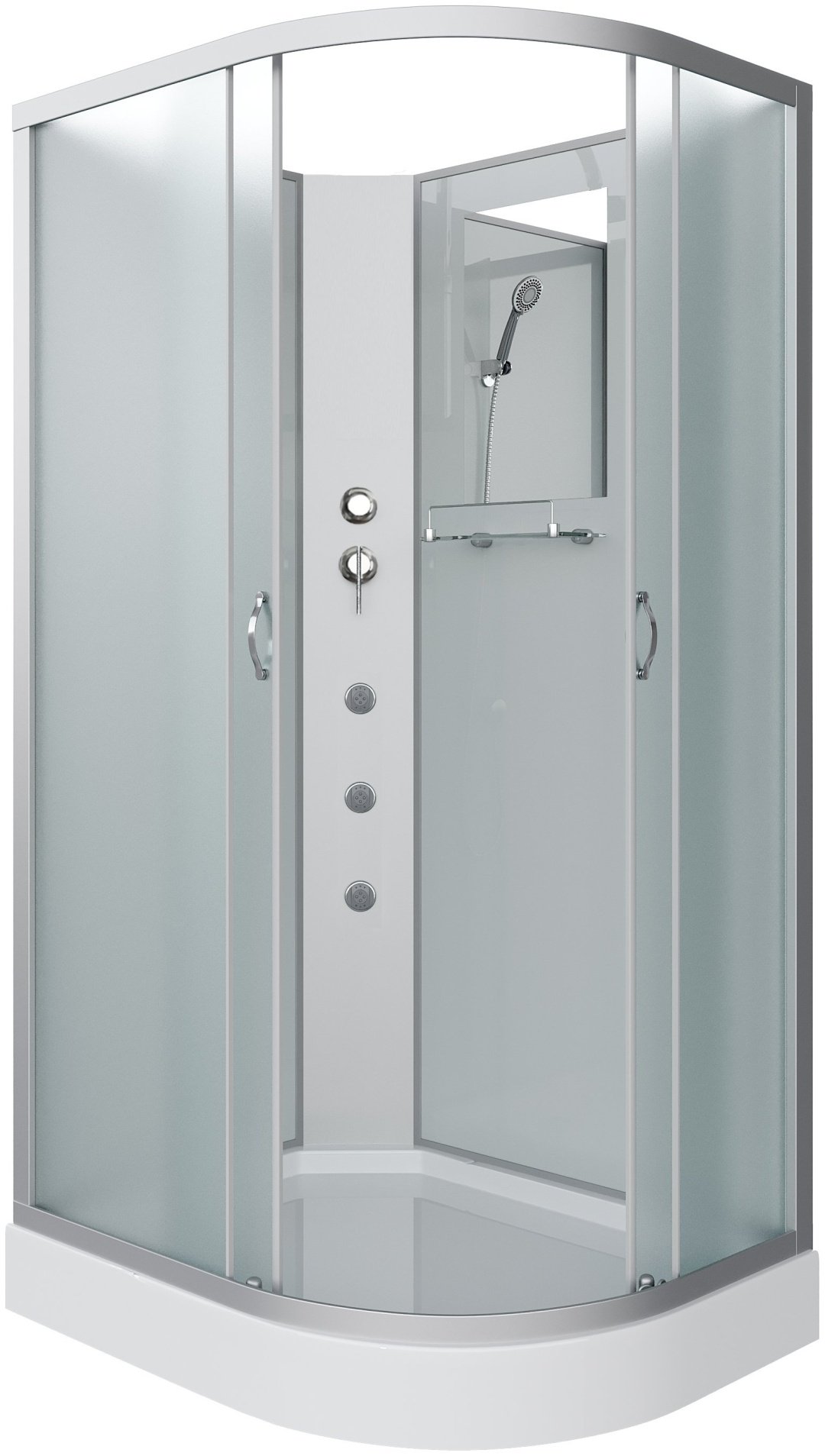 Душевая кабина Niagara NG-3312-14LBKG (215 см х 120 см), низкий поддон купить,NaN
