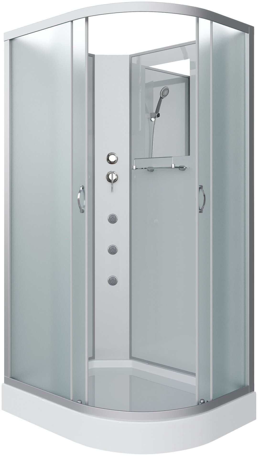 Душевая кабина Niagara NG-3312-14LBKG (215 см х 120 см), низкий поддон купить,NaN